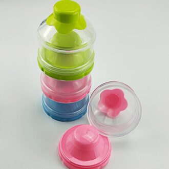 3 Raster Draagbare Melkpoeder Formule Dispenser Container Opslag Essentiële Granen Dozen Waggel Baby Snacks Voedsel Opbergdoos