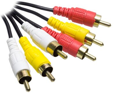 3 Rca + 3 Rca 1.5 Meter Standaard Rca Kabel