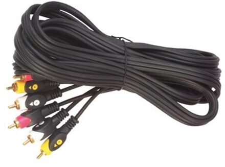 3 Rca + 3 Rca 5 Meter Dikke Kabel