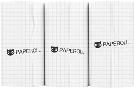 3 Rollen Thermisch Papier 57X30 Mm Printer Witte Sticker Papier Voor P1 P2 P2S Mini Pocket Photo Printer draagbare Thermische Printer grijs rooster papier