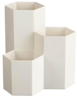 3 Roosters Cosmetische Borstel Doos Tafel Organizer Make Nagellak Cosmetische Houder Dozen Sieraden Display Rack Gereedschap Kits wit