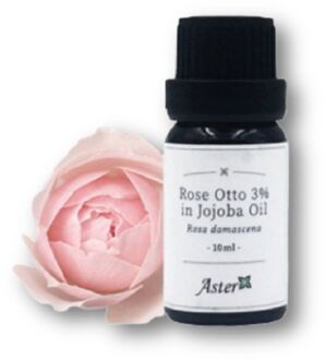 3% Rose Otto Pure Essential Oil (Rosa Damascena) in Organic Jojoba Oil (Simmondsia Sinensis) 10ml