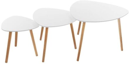 3 Salontafel Ovale Eenvoudige Onregelmatige Grenen Benen Eettafel Woonkamer Decoratie Slaapkamer Nachtkastje Opslag Meubelen Hwc