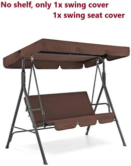 3 Seat Swing Canopies Seat Cushion Cover Set Patio Swing Chair Hammock Replacement Waterproof Garden Outdoor Furniture TB Sale