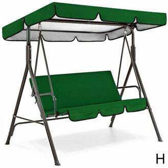 3 Seat Swing Luifels Zitkussen Cover Set Patio Swing Vervanging Stoel Cover Swing Waterdicht Tuin Set Hangmat U9C5 bordeaux