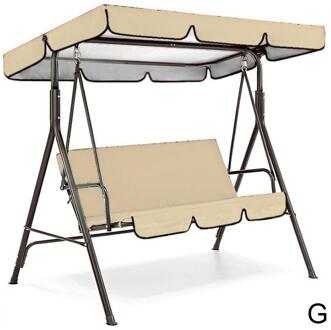 3 Seat Swing Luifels Zitkussen Cover Set Patio Swing Vervanging Stoel Cover Swing Waterdicht Tuin Set Hangmat U9C5 lucht blauw