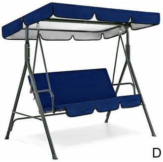 3 Seat Swing Luifels Zitkussen Cover Set Patio Swing Vervanging Stoel Cover Swing Waterdicht Tuin Set Hangmat U9C5 paars