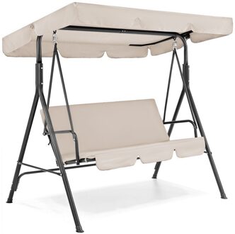 3 Seat Tuin Schommel Stoel Luifel Cover Shade Sail Waterdicht Uv-bestendig Outdoor Binnenplaats Hangmat Tent Swing Top Cover Geen vervagen wit