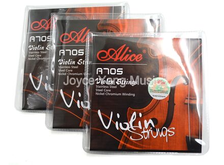 3 Sets Alice A705 Vioolsnaren 4 Snaren Rvs Strings & Staal Core & Nikkel Chroom Wound Strings
