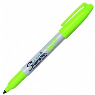 3 Sharpie neon met groen fijne punt