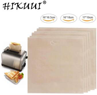 3 size 6 stks/set Herbruikbare Broodrooster Tassen voor Gegrilde Kaas Sandwiches Gemaakt Herbruikbare non-stick Gebakken Toast Brood tassen