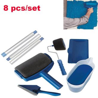 3 Size Diy Verf Tool Schilderen Roller Borstel Set Huishouden Muur Versieren Borstel Multifunctionele Rolling Runner Gereedschap Set 8stk