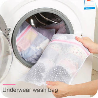 3 Size Foldable Bra Socks Underwear Washing Machine Protection Bag Zippered Mesh Laundry Net Storage Bags Organizer Container