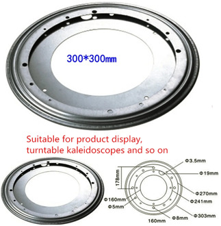 3 SIze Heavy Metal Bearing Rotating Swivel-Turntable Plate For TV Rack Desk Table Smoothly Square/Round for Corner Cabinets