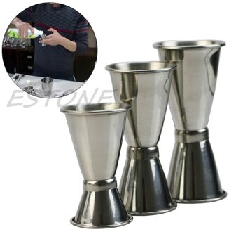 3 Size Jigger Enkele Dubbele Shot Cocktail Wijn Korte Meet Cup Drink Bar Party