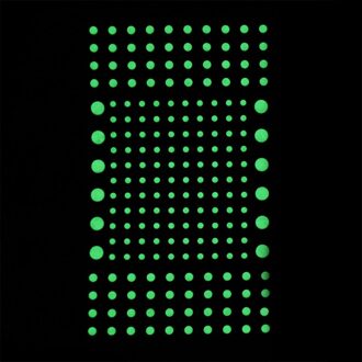 3 Size Lichtgevende Maan 3D Muursticker Voor Kinderkamer Woonkamer Slaapkamer Decoratie Thuis Decals Glow In The Dark muurstickers 1sheet 201stk