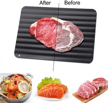 3 Size Snelle Ontdooien Lade Dooi Gestold Voedsel Vlees Fruit Quick Ontdooien Plaat Board Ontdooien Keuken Gadget Tool 35.5x20.5x0.2CM