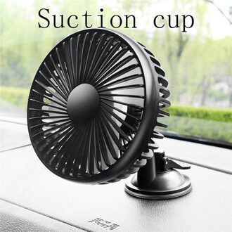 3 Soorten 12V/24V Universele Mini Usb Opladen Auto Elektrische Ventilator Met Zuignap En Batterij Auto hoofdsteun Fan Suction Cup