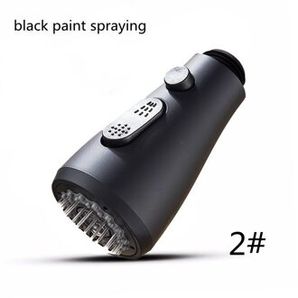 3 Soorten Keukenkraan Trek Onderdelen Kraan Douchekop Nozzle Tuiten Huishoudelijke Accessoires 3 Functies Opgeschort zwart spray paint
