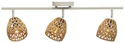 3-spot Ilva - Naturel - 26x9,5x65 Cm - Touw - Beige - 9.5x65x26 Cm
