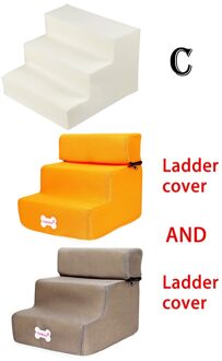 3 Stappen Mesh Huisdier Antislip Bodem Trappen En Ladder Cover Combinatie Hond De Deur Huisdier Deur Дверь Для кошки Hond Oprit