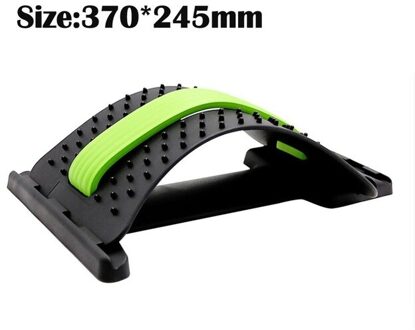3 Stijlen Back Massager Brancard Fitness Massage Apparatuur Stretch Ontspannen Lendensteun Wervelkolom Pijnbestrijding Chiropractie groen