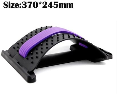 3 Stijlen Back Massager Brancard Fitness Massage Apparatuur Stretch Ontspannen Lendensteun Wervelkolom Pijnbestrijding Chiropractie Paars