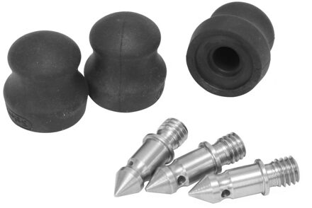 3 stks 3/8 inch fotografie accessoires Anti-slip Rubber statief spike voor Gitzo Benro Statief Monopod met Cover