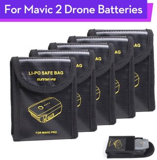 3 stks Lipo Batterij Zakken explosieveilige Protector Brandwerende Safe Bag Fiber Opbergdoos voor DJI Mavic PRO Drone