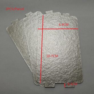 3 STKS Magnetron Onderdelen Mica sheet voor vervanging 10.7X6.4 cm
