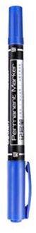 3 Stks/pak Twin Tip Permanente Markers, Fijne Punt, (0.5Mm-1Mm Zwart, Inkt, blauw,) Rode U1U4