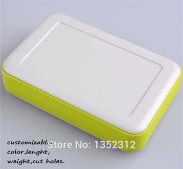 3 stks/partij 126*81*30mm plastic handheld behuizing abs inbraakalarm elektrische dozen DIY junction waterdichte doos geel kant A4