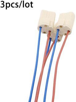 3 Stks/partij 20Cm G9 Keramische Lamphouder Verlichting Accessoires 110-240V Lamp Base Met Draad Diy Lamp socket Voor G9 Led Lamp Kraal