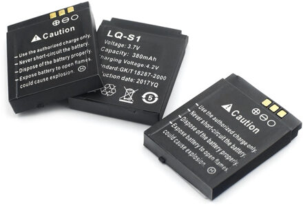 3 stks/partij 3.7v Oplaadbare Lithium Polymeer Dode Smart Horloge Batterij Vervanging Voor Smartwatch DZ09 QW09 W8 A1 V8 X6