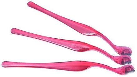 3 Stks/partij Draagbare Make-Up Eye Brow Scheermesje Wenkbrauw Trimmer Shaper Scheerapparaat Gezicht Haar Remover Set Vrouwen Mode