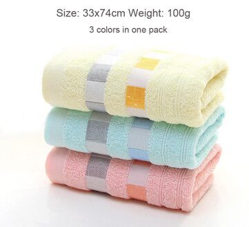 3 Stks/partij Gezicht Handdoeken Geometrische Katoenen Handdoek Plaid Thuis Badkamer Hotel Voor Volwassenen Kids Toalla De Cara Serviette De Visage toalha stijl 2