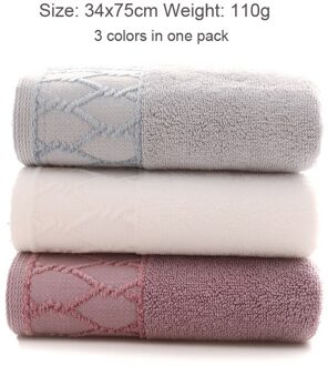 3 Stks/partij Gezicht Handdoeken Geometrische Katoenen Handdoek Plaid Thuis Badkamer Hotel Voor Volwassenen Kids Toalla De Cara Serviette De Visage toalha stijl 4