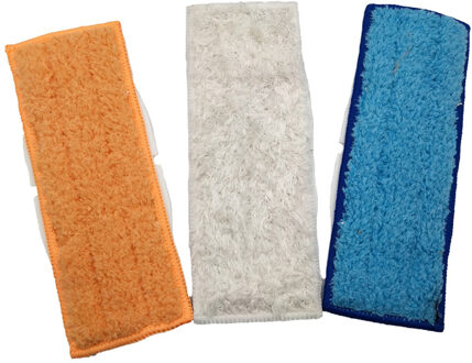 3 stks/partij Microfiber Wasbare Cleaning Pad natte en vochtige & droog vegen Pad dweilen pads voor iRobot Braava Jet 240 241