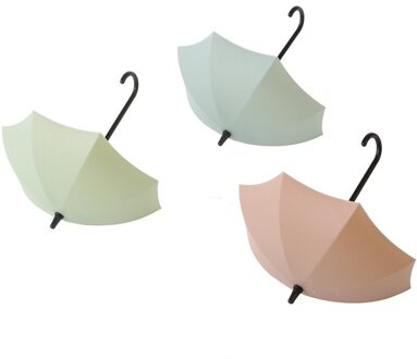 3 Stks/partij Paraplu Shaped Sleutel Hanger Rack Home Decoratieve Houder Muur Haak Voor Keuken Badkamer Accessoires Gadgets 02