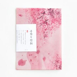 3 stks/partij Romantische Sakura Doorschijnend Envelop Bericht Kaart Brief Stationaire Opslag Papier Voor Chinese Stijl Enveloppen 02