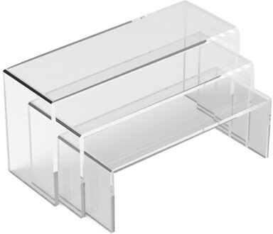 3 Stks/set 3Mm Acryl U Type Display Stand Kast Sieraden Opslag Rack Plank Opslag Houders & Rekken Thuis doorzichtig