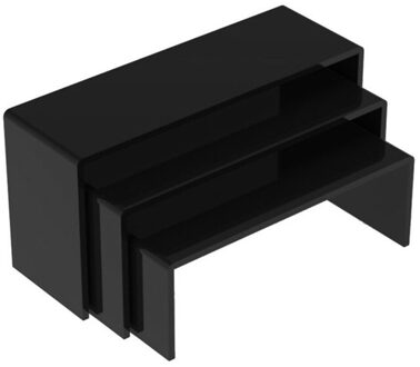 3 Stks/set 3Mm Acryl U Type Display Stand Kast Sieraden Opslag Rack Plank Opslag Houders & Rekken Thuis zwart kleur