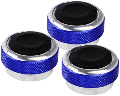3 Stks/set Ac Knop Auto Airconditioning Warmte Schakelaar Knop Voor Ford Focus 2 MK2 Focus 3 MK3 Mondeo 2005 Accessoires Blauw