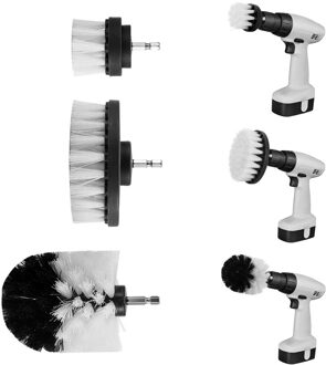 3 Stks/set Boor Borstel Kit Scrub Grout Boormachines Scrubber Borstel Voor Keuken Brathroom Bad Cleaner Gereedschap Kit 19SEP10