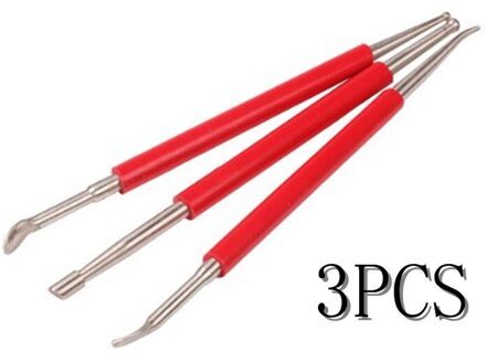 3 Stks/set Carving Gereedschap Rvs Aardewerk Klei Dubbele Hoofd Sculptuur Aardewerk Model Tool Set Model Clay Sculpting Gereedschap