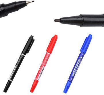 3 Stks/set Cd DVD-R Media Disc Marker Blauw Zwart Rode Pen Kantoorbenodigdheden School Office Marker Pen Schrijven Student Briefpapier