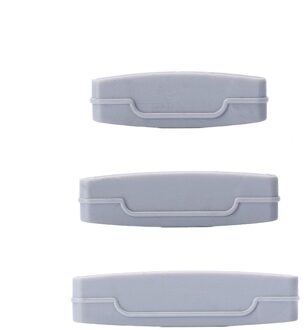 3 Stks/set Draagbare Tandpasta Knijper Tandpasta Dispenser Plastic Tandpasta Clip Bad Accessoires grijs