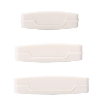 3 Stks/set Draagbare Tandpasta Knijper Tandpasta Dispenser Plastic Tandpasta Clip Bad Accessoires wit