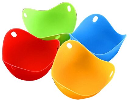 3 Stks/set Egg Gereedschap Met Eierschaal Snijder + Siliconen Eierkoker + Rvs Bewaard Ei Splitter Keuken Gadgets 4stk egg boiler