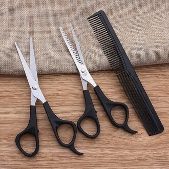 3 Stks/set Haar Schaar Professionele Salon Kapper Haar Knippen Nagelschaar Scharen Hairdressing Set Kappers Kam Styling Tools